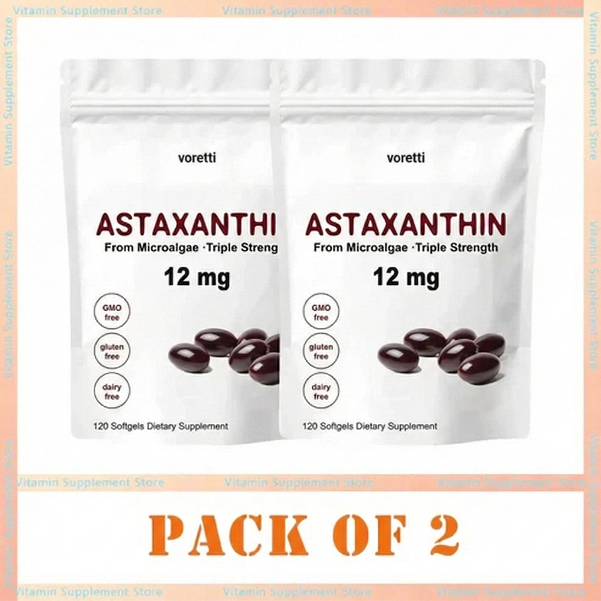 Astaxanthin 12Mg Capsules
