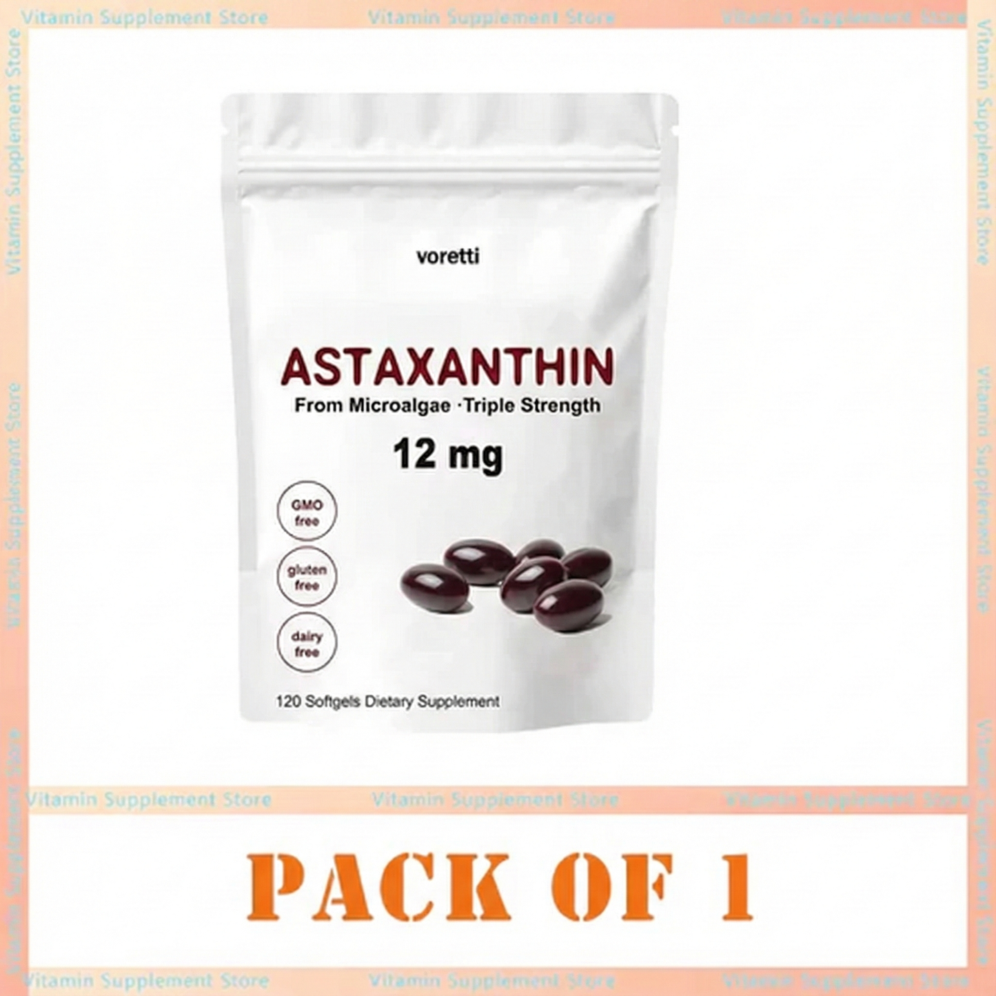 Astaxanthin 12Mg Capsules